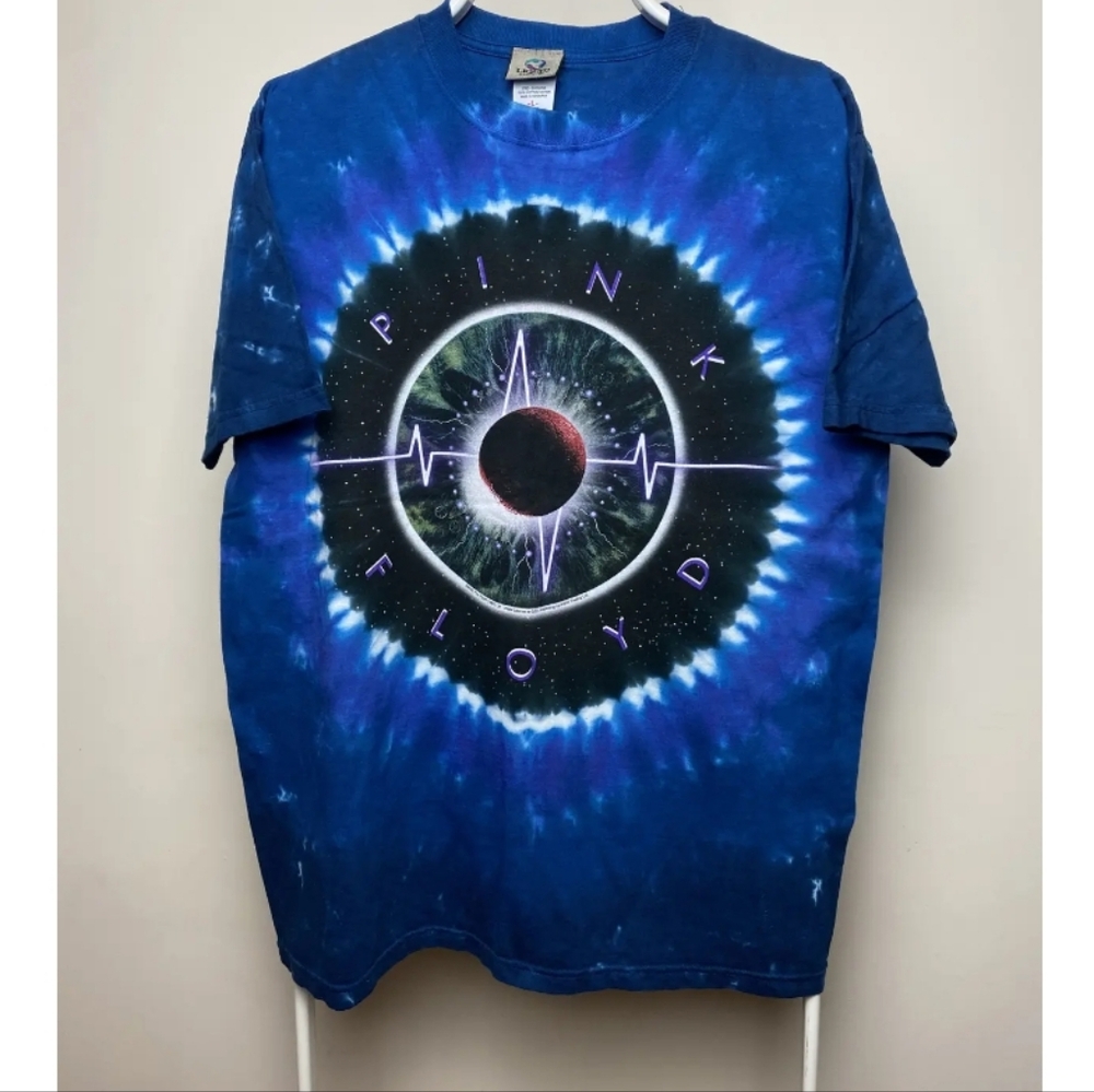 Pink Floyd 2005 Liquid Blue Vintage Rock Shirt Tie Dye